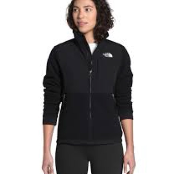 The North Face Women's Denali Hooded Fleece Jacket Black Size S - Picture 1 of 11